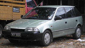 Suzuki Swift (second generation) (front), Kuala Lumpur.jpg